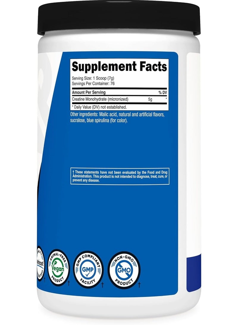 Nutricost Creatine Monohydrate Powder (Blue Raspberry), 500 Grams (1.1 LBS) - Image 5